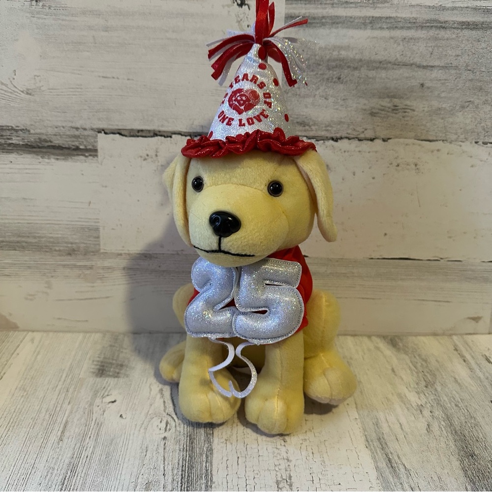 Raising Cane's 25th Birthday One Love Limited Edition Dog Plush Puppy 2022